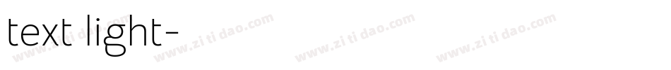text light字体转换